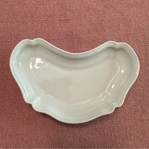 Vintage Red Cliff Heirloom Ironstone Bone Kidney Shaped Dish